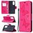 Mobigear Butterfly Samsung Galaxy S20 FE Plånboksfodral med sedelfack - Magenta