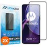 Mobigear Premium Motorola Moto G84 Härdat glas Skärmskydd - Skalvänligt - Svart (2-pack)