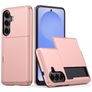 Mobigear Card Samsung Galaxy S26 Hard Case Back cover Shockproof with Card Holder - Rose Gold