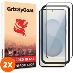 GrizzlyCoat Easy Fit Samsung Galaxy S25 Edge Szkło hartowane Ochrona ekranu - Kompatybilna z etui + Ramka montażowa (2 szt.)