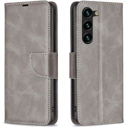 Mobigear Excellent Samsung Galaxy S24 Plus Plånboksfodral med sedelfack - Grå