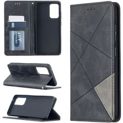Mobigear Rhombus Slim Samsung Galaxy A52 Pungetui - Sort