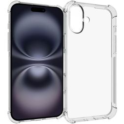 Mobigear Cushion Transparent iPhone 16 Plus Flexibel TPU Skal - Transparent