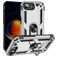 Mobigear Armor Ring iPhone 17e Funda Plástico rígido Carcasa Antigolpes con anillo - Plateado