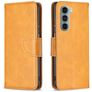 Mobigear Excellent Motorola Moto G200 5G Wallet case - Cognac