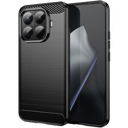 Mobigear Brushed Slim Xiaomi 15T Pro TPU flessibile Back cover - Nero