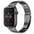 Mobigear Lissabon Acciaio inox Apple Watch Cinturino Chiusura a farfalla - 42/41/40/38 mm - Grigio siderale