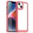 Mobigear Crystal iPhone 15 Plus Hardcase Etui plecki - Przezroczysty / Czerwony