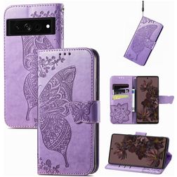 Mobigear Butterfly Google Pixel 7 Pro Wallet case - Purple