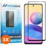 Mobigear Premium Xiaomi Redmi Note 10 5G Härdat glas Skärmskydd - Skalvänligt - Svart (3-pack)