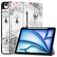 Mobigear Tri-Fold iPad Air 13 polegadas (2026) Capa livro + Suporte para caneta stylus - Eiffel Tower