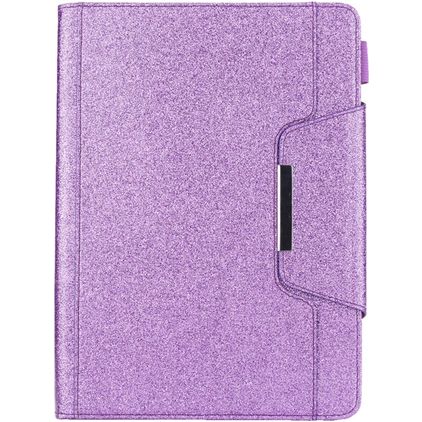 Mobigear Luxury iPad 7 (2019) Knížkové pouzdro + Držák na stylus - Fialová