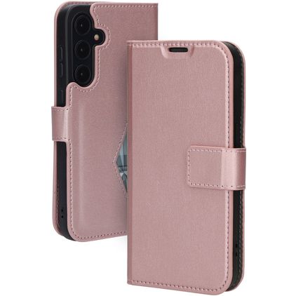 Mobiparts Classic Wallet Samsung Galaxy A55 Funda tipo libro Cartera - Rosa