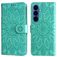 Mobigear Sunflower Samsung Galaxy S26 Plus Wallet case - Green