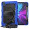 Mobigear SureGrip Xtreme iPad Pro 12.9 Inch (2020) Case Plastic / Silicone Back cover + Stylus Holder + Shoulder Strap + Stand - Black / Blue