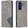 Mobigear Rhombus Slim Samsung Galaxy S26 Cover a libro - Grigio