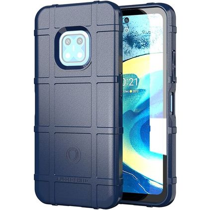 Mobigear Rugged Shield Nokia XR20 Fleksibel TPU Bagsidecover Stødsikkert - Blå