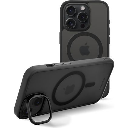Mobilize Hybrid Pro iPhone 15 Pro MagSafe Hårdt Bagsidecover Stødsikkert - Sort