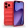 Mobigear Bumpy iPhone 17 Pro TPU flexible Carcasa - Rojo