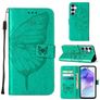 Mobigear Butterfly Samsung Galaxy A55 Lompakkokotelo + Setelitasku - Vihreä