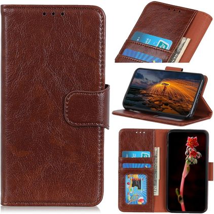 Mobigear Classy iPhone 13 Pro Max Funda tipo libro Cartera - Marrón