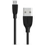 Mobiparts USB-A – Micro USB Kaapeli 1 m - Musta