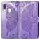 Mobigear Butterfly Samsung Galaxy A40 Capa livro Carteira - Roxo