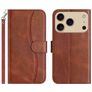 Mobigear S Line iPhone 17 Pro Max Pungetui med Seddelrum - Brun