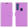 Mobigear Classic Motorola One Fusion Plus Wallet case - Purple