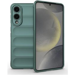 Mobigear Bumpy Samsung Galaxy S25 Edge Flexibilní TPU Zadní kryt - Zelená