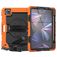 Mobigear SureGrip Xtreme iPad Air 11 polegadas (2024) Capa Plástico rígido / Silicone Capa traseira + Suporte para caneta stylus + Alça de ombro + Suporte - Laranja
