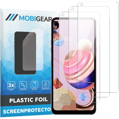 Mobigear LG K51s Protezione schermo in pellicola - Compatibile con le cover (confezione da 3)