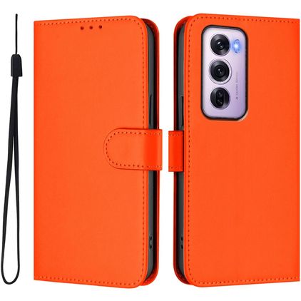 Mobigear Urban Wallet OPPO Reno 12 Pro Plånboksfodral med sedelfack - Orange