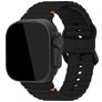 Mobilize Buckle Silikone Apple Watch Urrem Spændelås - 42/41/40/38 mm - Sort