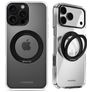Mobilize 360 Rotating Ring iPhone 16 Pro Max MagSafe Funda Plástico rígido Carcasa con anillo - Negro