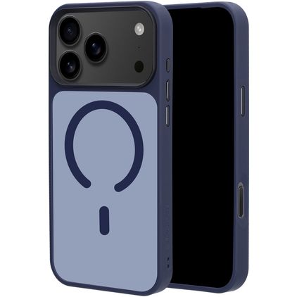 Mobiparts Hardcover iPhone 18 Pro Max MagSafe Hard Case Back cover - Satin Blue