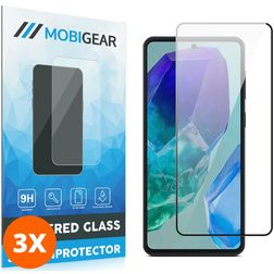 Mobigear Premium Samsung Galaxy M55 Härdat glas Skärmskydd - Skalvänligt (3-pack)
