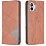 Mobigear Rhombus Slim Nothing Phone (1) Capa livro - Castanho