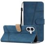 Mobigear Stitch iPhone 17 Funda tipo libro Cartera - Azul