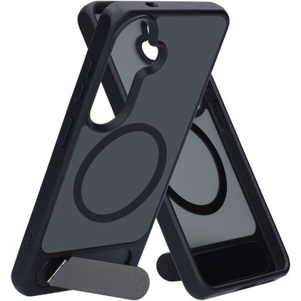 Mobiparts Hardcover Samsung Galaxy S26 MagSafe Funda Plástico rígido Carcasa con soporte - Satin Black