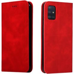 Mobigear Retro Slim Samsung Galaxy A71 Funda tipo libro Cartera - Rojo