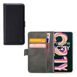 Mobilize Classic Gelly Wallet Realme C21Y Pungetui med Seddelrum - Sort