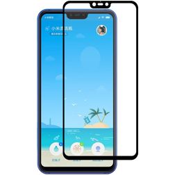Mobigear Premium Xiaomi Mi Play Tempered Glass Screen Protector - Case Friendly - Black