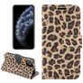 Mobigear Leopard iPhone 12 Mini Funda tipo libro Cartera - Amarillo