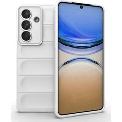 Mobigear Bumpy Samsung Galaxy S26 Plus Joustava TPU Suojakuori - Valkoinen