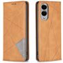 Mobigear Rhombus Slim Samsung Galaxy S25 Edge Pungetui - Cognac