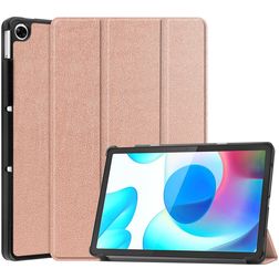 Mobigear Tri-Fold Realme Pad 10.4 (2021) Plånboksfodral - Roséguld