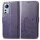 Mobigear Clover Xiaomi 12 Lite Lompakkokotelo + Setelitasku - Violetti