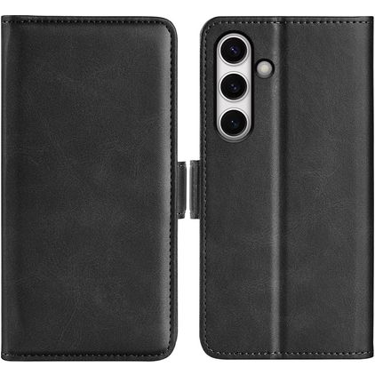 Mobigear Slim Magnet Samsung Galaxy S24 FE Pungetui med Seddelrum - Sort