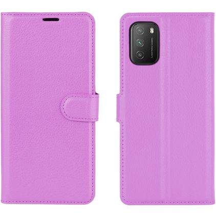 Mobigear Classic POCO M3 Plånboksfodral med sedelfack - Lila